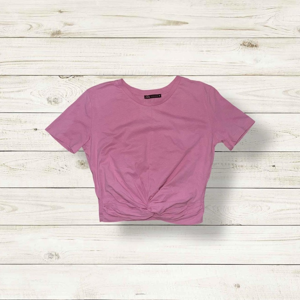 ZARA Twist Front Crop Top -  Small